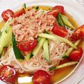operao777's cooksnap of when they made ツナのせ！なめ茸そうめん.