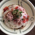 55yummy's cooksnap of when they made 簡単5分！ツナとおろしのぶっかけそうめん.