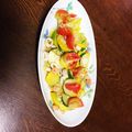 クックGOHDSD☆'s cooksnap of when they made エビイカズッキーニのガーリック炒め.