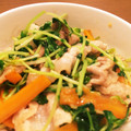 まあっこ's cooksnap of when they made 簡単☆豆苗のにんにく炒め.