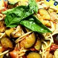 ショーン0244's cooksnap of when they made トマトとナスのパスタ.