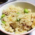 目玉のオカン's cooksnap of when they made 角煮の煮汁で☆枝豆いなりご飯.