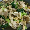 料理作造's cooksnap of when they made 豚こま小松菜♡とろっと甘辛生姜炒め.