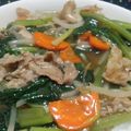 SMILEMAN's cooksnap of when they made 簡単！豚肉と小松菜のあんかけ丼.