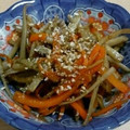 yuco100☆'s cooksnap of when they made 新しょうが香るきんぴらごぼう.