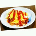 ❅ゆきだるま❅'s cooksnap of when they made ★簡単★ふわふわオムライス.