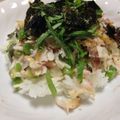 りきワン's cooksnap of when they made 鯵と長芋とおくらのネバトロ丼.