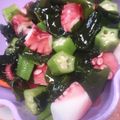 ニコニコハム's cooksnap of when they made タコとわかめのネバネバ酢の物.