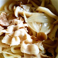 ささらんらん's cooksnap of when they made ヒガシマルで☆すき焼き風うどん☆.