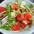 うまなす's cooksnap of when they made 【簡単】水菜とモッツアレラチーズのサラダ.