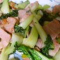 かすてら１２'s cooksnap of when they made チンゲンサイとベーコン炒め.