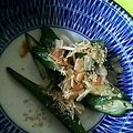 ユーロン's cooksnap of when they made 直ぐ完成♪オクラのゴマ節和え.