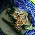 ユーロン's cooksnap of when they made 直ぐ完成♪オクラのゴマ節和え.
