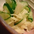 たもたん's cooksnap of when they made 胡瓜とホタテ貝柱缶で酢の物☆.