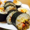 た☆え's cooksnap of when they made やみつき、おいしぃ韓国風海苔巻き★.