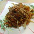 sayahk's cooksnap of when they made ごぼうのバルサミコ炒め.