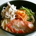 よぼせよ's cooksnap of when they made 豆乳キムチ♡めんつゆでぶっかけうどん♪.