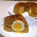 yuli1223's cooksnap of when they made 炊飯器で☆巨大卵入りミートローフ♡.