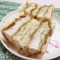 赤い電話's cooksnap of when they made 揚げたてチキンカツサンド♪.