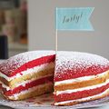 nut2deco's cooksnap of when they made バニラスポンジレイヤーケーキ.