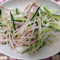 メイジももんじゃ's cooksnap of when they made おつまみに♪もやしときゅうりのナムル風☆.