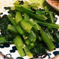 mizu♫'s cooksnap of when they made ＊小松菜と海苔のナムル＊.