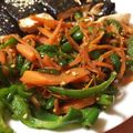 花団子＊'s cooksnap of when they made お弁当に☆ピーマンと人参の照り焼き.