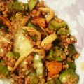 のあぷ～'s cooksnap of when they made ちゃちゃっとおかず７　挽肉とオクラ炒め.