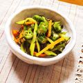 とこきち's cooksnap of when they made ごま油と梅香る☆きゅうり＆オクラ梅肉和え.