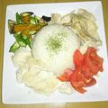 あんころぴ｡・:＋°'s cooksnap of when they made シンガポールチキンライス.