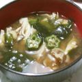 はいりほう's cooksnap of when they made 舞茸とオクラのお味噌汁♡.