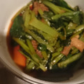 anqijiamei's cooksnap of when they made ☆小松菜と油揚げの炒めもの.