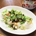 YUKIKI☆'s cooksnap of when they made 揚げ玉と食べラーのっけ冷や奴.