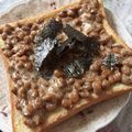 ★mike★'s cooksnap of when they made 焼いたらのせるだけ！納豆トースト♪.