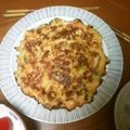 信子さん's cooksnap of when they made キムチ入りお好み焼き.