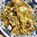 candybreak's cooksnap of when they made やみつき☆ひき肉ゴボウの卵とじ.