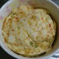 alcohl's cooksnap of when they made マグカップで★お手軽ケークサレ風.