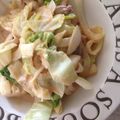 みみよす's cooksnap of when they made 鶏肉とキャベツの味噌マヨ炒め.