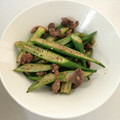 ぴー♪♪'s cooksnap of when they made 【農家のレシピ】オクラと砂ずりの炒め物.