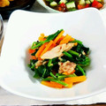 SP♪'s cooksnap of when they made ほうれん草とツナのハニーマスタード和え.