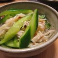 arare*'s cooksnap of when they made レシピなし！さきいかとキュウリ和えるだけ.
