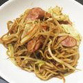 そらおのえくぼ's cooksnap of when they made 我が家の焼きそば♪かつおだしがきいてるよ.