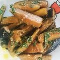 キュアおまめ's cooksnap of when they made ご飯に合う！茄子と大葉の味噌炒め.