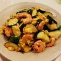 char1220's cooksnap of when they made エビとズッキーニのスイートチリソース炒め.