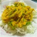 ゆずっこmama's cooksnap of when they made カボチャの煮物でリメイクサラダ.