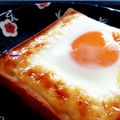 （´・ω･｀）'s cooksnap of when they made 卵がとろ～りな超簡単朝食パン.