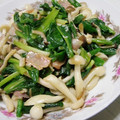 やまうさ's cooksnap of when they made 行者ニンニクとキノコのマヨ炒め.