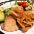 のらねこじょーんず's cooksnap of when they made 焼肉のたれ+酢で豚の照り焼き.