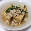 maya0407's cooksnap of when they made 厚揚げとひき肉の煮物.