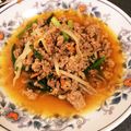 ブルちゃん☆'s cooksnap of when they made ご飯がススム！ピリ辛あんかけ(丼).